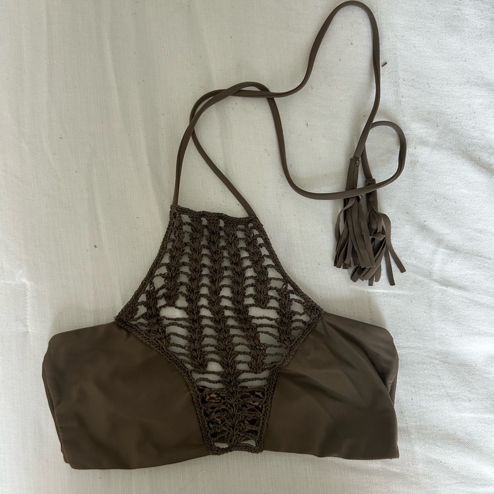 Acacia Swimwear Brown bikini set
